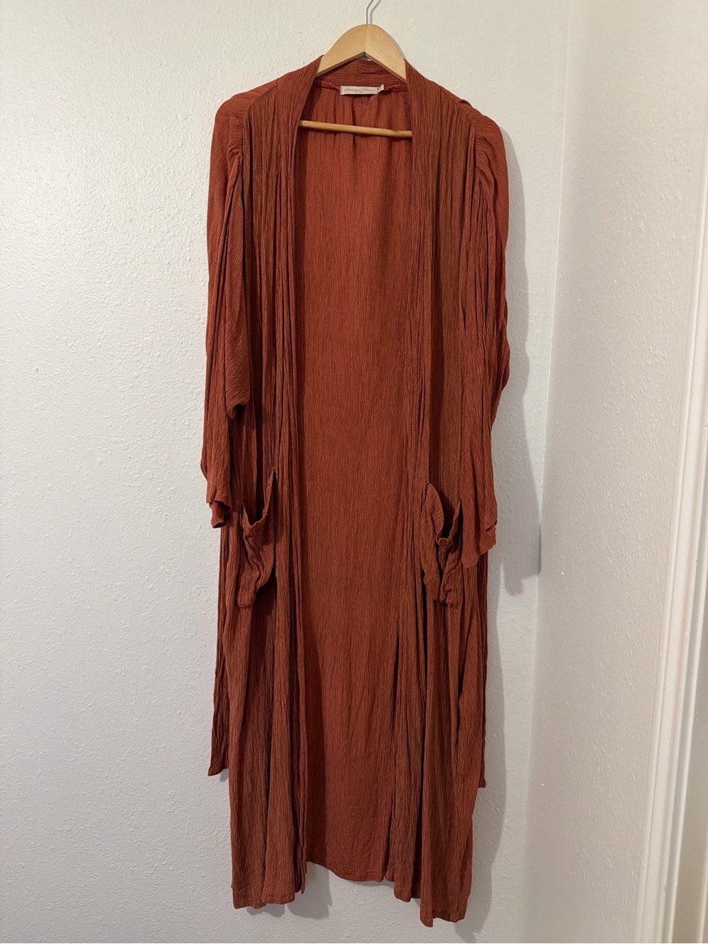 Savannah Morrow Crinkle Rust Robe